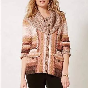 Anthropologie $138 cardigan sweater Sleeping on Snow cottagecore lagenlook